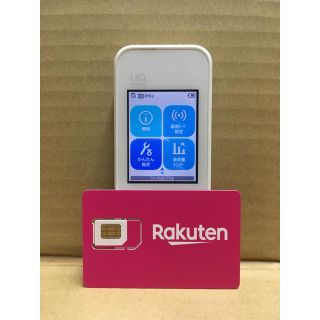 ラクテン(Rakuten)の楽天UN-LIMIT 設定済 SIMフリーWiFiルーター w04 HWD35(スマートフォン本体)