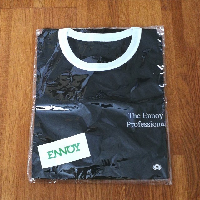 送込M ennoy RINGER TEE (BLACK x WHITE) メンズのトップス(Tシャツ/カットソー(半袖/袖なし))の商品写真