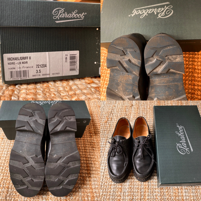 Paraboot(パラブーツ)の定価7万 パラブーツ ミカエル ワラビー ブラック レディースの靴/シューズ(ローファー/革靴)の商品写真