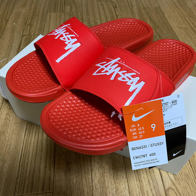 NIKE STUSSY べナッシ US9 27 ナイキ ステューシー サンダル