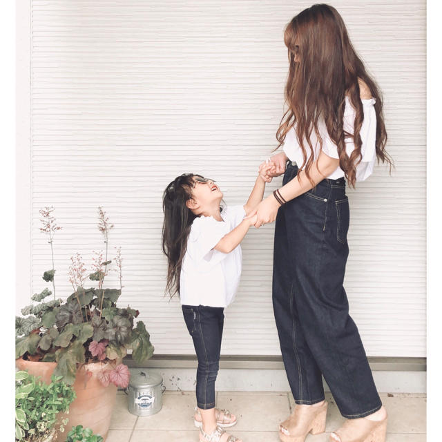 ZARA KIDS(ザラキッズ)の【専用】オフショルトップス　116size  ZARA kids キッズ/ベビー/マタニティのキッズ服女の子用(90cm~)(Tシャツ/カットソー)の商品写真