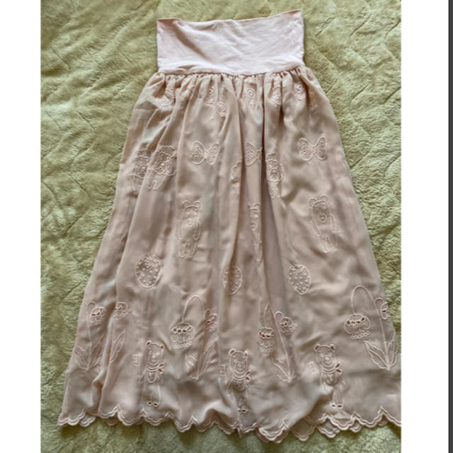 franche lippee(フランシュリッペ)のフランシュリッペ　刺繍が可愛いロングスカート レディースのスカート(ロングスカート)の商品写真