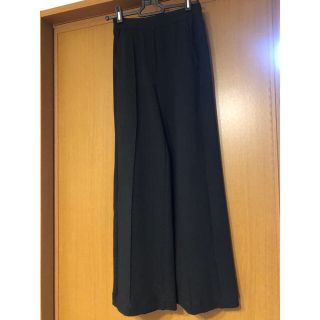 ベルシュカ(Bershka)のBershka 黒ワイドパンツ　size XS(チノパン)