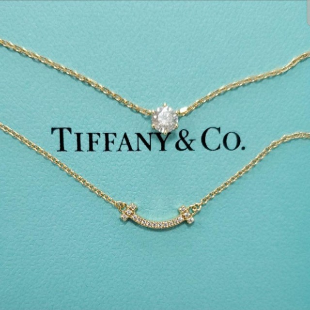 高評価！ Tiffany & 最終お値下げ TIFFANY Tスマイルネックレス ミニ ...