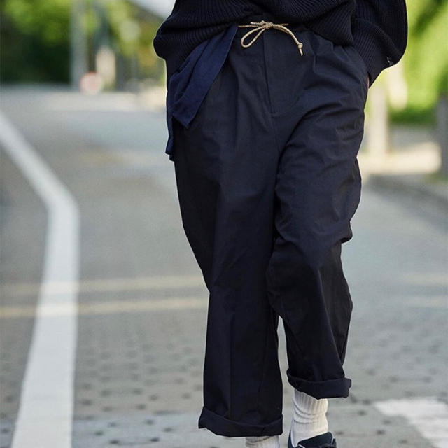 1LDK SELECT(ワンエルディーケーセレクト)のah.h digawell yes good market navy pants メンズのパンツ(その他)の商品写真