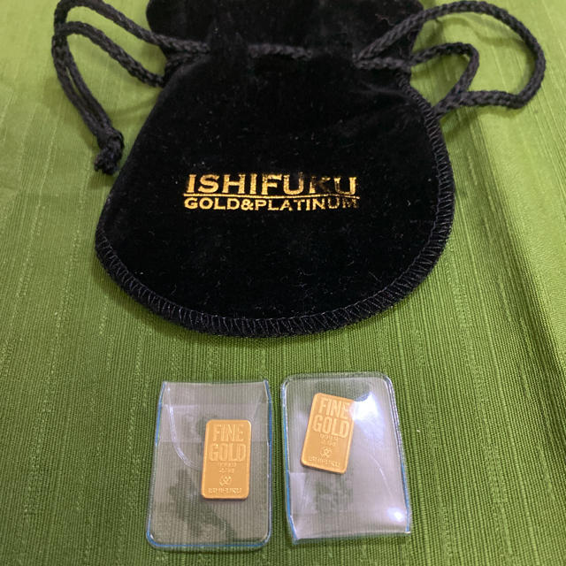 純金　ゴールドバー　2.5g×225g×２発行