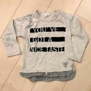 サンカンシオン(3can4on)の3カン4オン 男の子 長袖 カットソー 110cm(Tシャツ/カットソー)