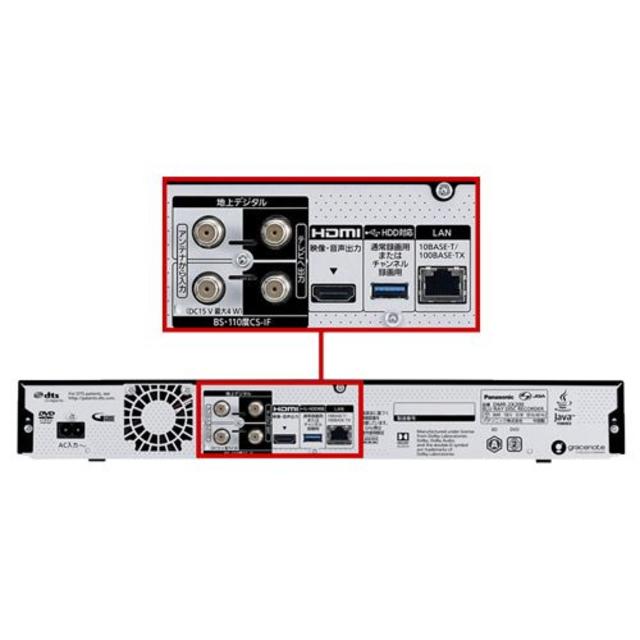 Panasonic(パナソニック)のDMR-2X200 ブルーレイディスクレコーダー おうちクラウドディーガ スマホ/家電/カメラのテレビ/映像機器(ブルーレイレコーダー)の商品写真