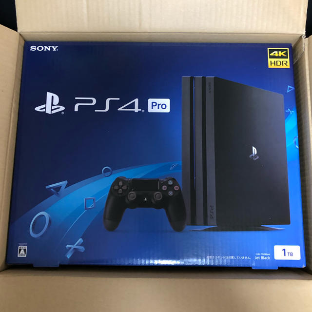 最も PlayStation4 新品未使用 1TB ジェットブラック Pro PlayStation4