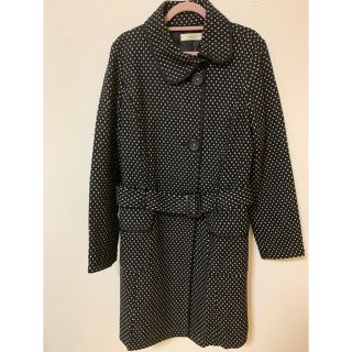 アクシーズファム(axes femme)のaxes femme☆ドット柄ロングコート♡ブラック♡(ロングコート)