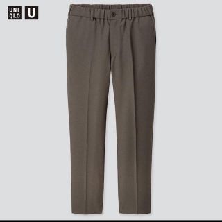 ユニクロ(UNIQLO)の UNIQLO U ワイドフィットテーパードパンツ　グレー L(スラックス)