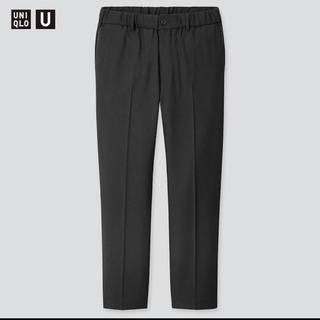 ユニクロ(UNIQLO)の即完売　UNIQLO U ワイドフィットテーパードパンツ　ブラック L(スラックス)