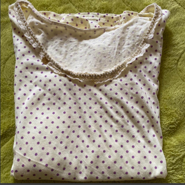 franche lippee(フランシュリッペ)のフランシュリッペ　ドット柄長袖Tシャツ レディースのトップス(Tシャツ(長袖/七分))の商品写真