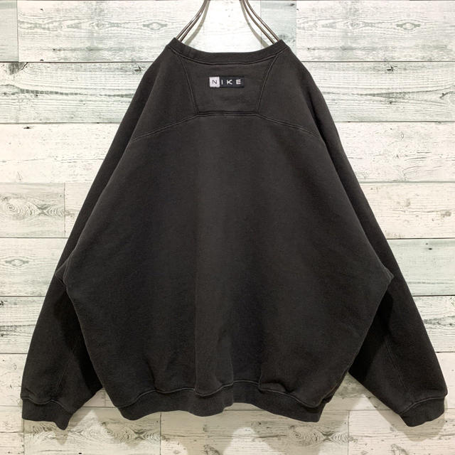 【激レア】ナイキ NIKE☆刺繍ビッグロゴ 裏毛 スウェット プルオーバー90s