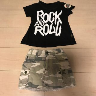 オリンカリ(OLLINKARI)の値下げ☆レイアリスTシャツ&オリンカリ迷彩スカートセット　100センチ(スカート)