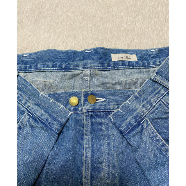 再値下げしました‼️ネストローブ ムラ糸デニムワイドタックパンツ