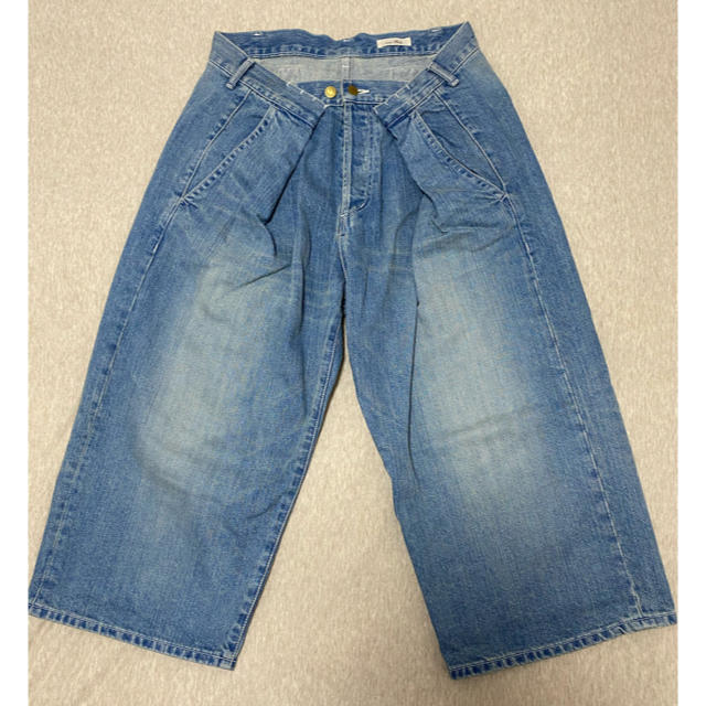 再値下げしました‼️ネストローブ ムラ糸デニムワイドタックパンツ