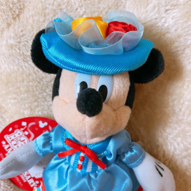 Disney(ディズニー)のミッキー ミニー ぬいば セット エンタメ/ホビーのおもちゃ/ぬいぐるみ(キャラクターグッズ)の商品写真