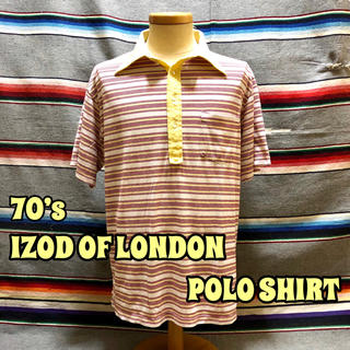 ラコステ(LACOSTE)の70’s IZOD OF LONDON ボーダー ポロシャツ(ポロシャツ)