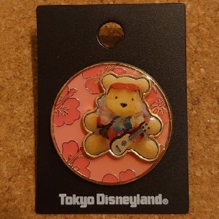 クマノプーサン(くまのプーさん)のDISNEY ディズニー　ピンバッジ　アロハプー　ピンク　くまのプーさん(バッジ/ピンバッジ)