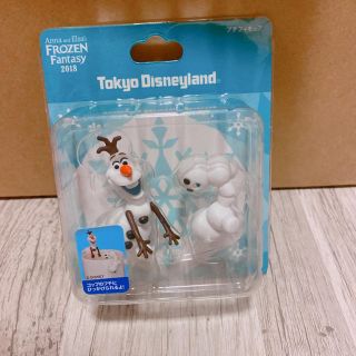 ディズニー(Disney)のアナ雪　オラフ　コップの縁の飾り(キャラクターグッズ)