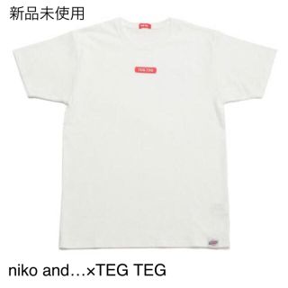 ニコアンド(niko and...)のニコアンド×TEG TEG コラボRUBBER Tシャツ☆Lサイズ☆ホワイト(Tシャツ(半袖/袖なし))