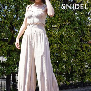 スナイデル(SNIDEL)のスナイデル❤︎SNIDEL❤︎コットンリネンコンビオールインワン(オールインワン)