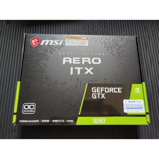  MSI GeForce GTX 1650 AERO ITX 4G OC (PCパーツ)
