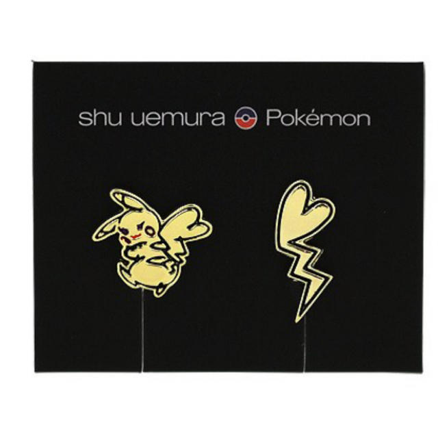 shu uemura(シュウウエムラ)の◆限定品◆ 新品 シュウウエムラ ピカシュウ  イヤリング　ポケモン限定コラボ コスメ/美容のコスメ/美容 その他(その他)の商品写真