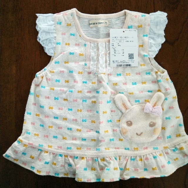 キムラタン(キムラタン)のキムラタン　Tシャツ　新品　70 キッズ/ベビー/マタニティのキッズ服女の子用(90cm~)(Tシャツ/カットソー)の商品写真