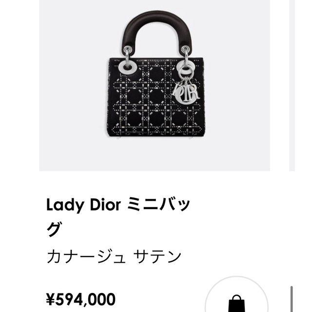 限定値下げ！Dior   レディディオール　ミニバッグサテン