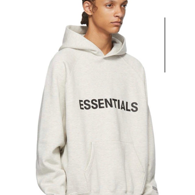 essentials Grey Heather PulloverHoodie 1