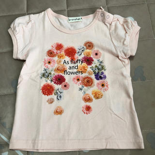 ブランシェス(Branshes)のカットソー 90 花柄ピンク(Tシャツ/カットソー)
