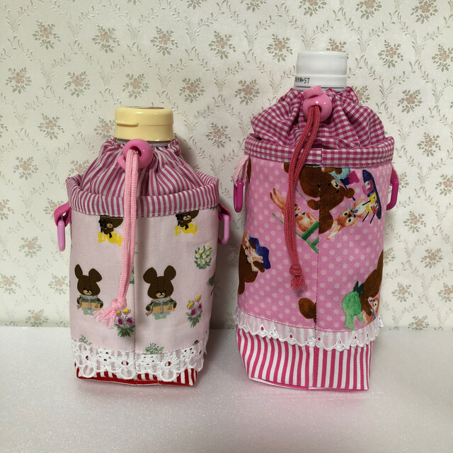 保冷保温お弁当バック・ペットボトルホルダー350ml・500ml ハンドメイドのキッズ/ベビー(外出用品)の商品写真