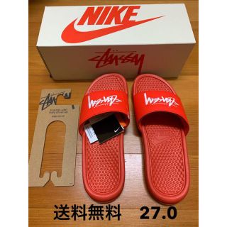 ステューシー(STUSSY)のSTUSSY / NIKE SLIDE SANDALS  ステューシー　ナイキ(サンダル)