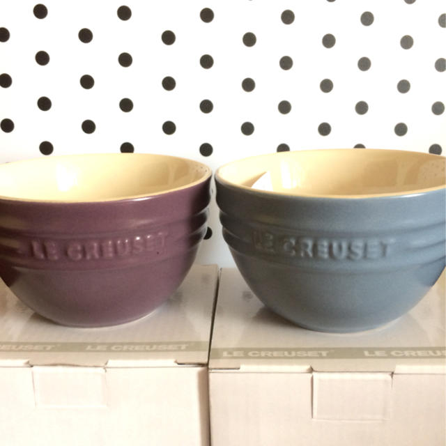 LE CREUSET(ルクルーゼ)の♡ルクルーゼ  ライスボウル(s)アメジスト ミネラルブルー  インテリア/住まい/日用品のキッチン/食器(食器)の商品写真