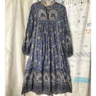 Vintage インド綿 花柄 ロングワンピース - library.iainponorogo.ac.id
