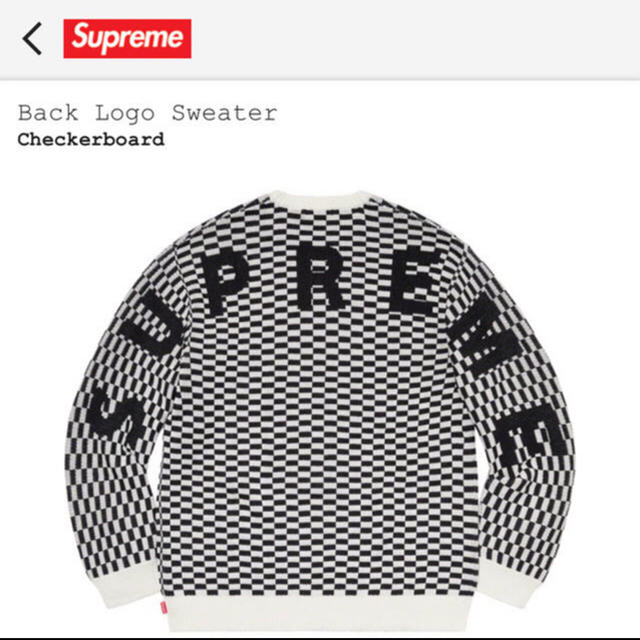 Supreme(シュプリーム)のsupreme  Back logo sweater  M メンズのトップス(ニット/セーター)の商品写真