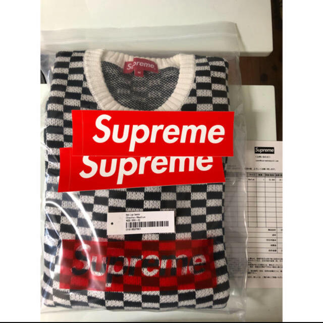 Supreme(シュプリーム)のsupreme  Back logo sweater  M メンズのトップス(ニット/セーター)の商品写真