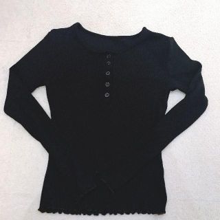 ロンT　ブラック(Tシャツ(長袖/七分))