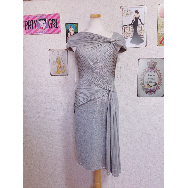 TADASHI SHOJI(タダシショウジ)の新品 S Tadashi Shoji ドレス SC803SNT レディースのワンピース(ひざ丈ワンピース)の商品写真
