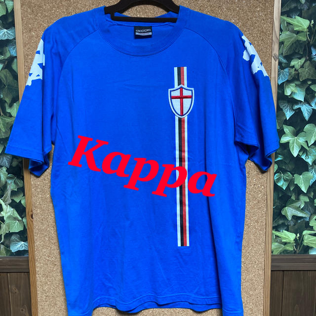 Kappa(カッパ)の[美品]ワッペン付きTシャツ　青 メンズのトップス(Tシャツ/カットソー(半袖/袖なし))の商品写真