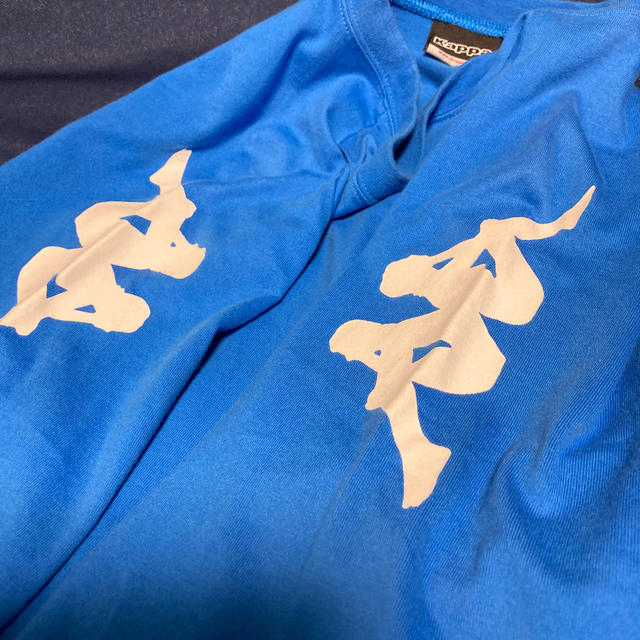 Kappa(カッパ)の[美品]ワッペン付きTシャツ　青 メンズのトップス(Tシャツ/カットソー(半袖/袖なし))の商品写真