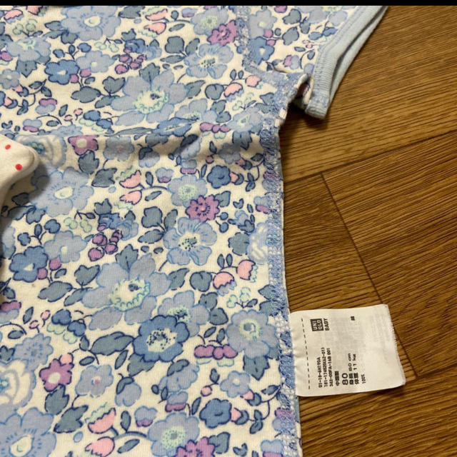 Cath Kidston(キャスキッドソン)のキャスキッドソン　UNIQLO  80 ロンパース　3枚 キッズ/ベビー/マタニティのベビー服(~85cm)(ロンパース)の商品写真