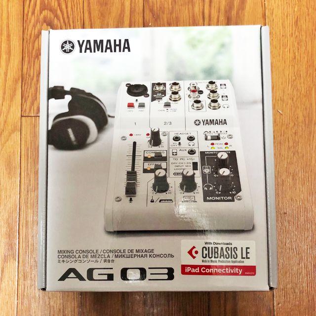 ヤマハ(ヤマハ)の送料込 YAMAHA AG03 新品未開封 楽器のレコーディング/PA機器(ミキサー)の商品写真