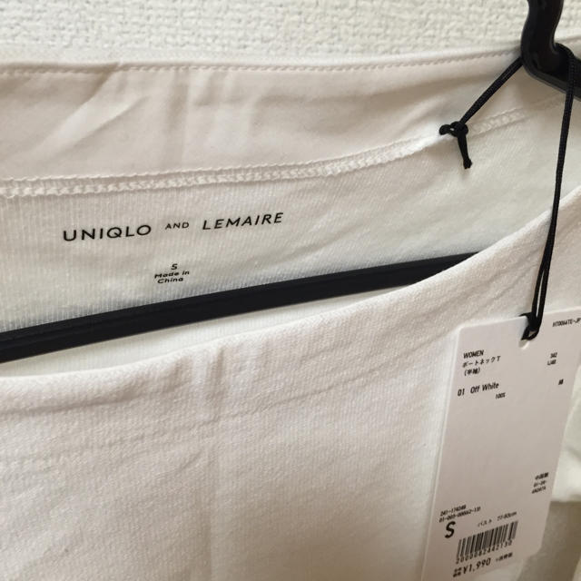 UNIQLO(ユニクロ)のユニクロ ルメール ボートネック S レディースのトップス(Tシャツ(長袖/七分))の商品写真