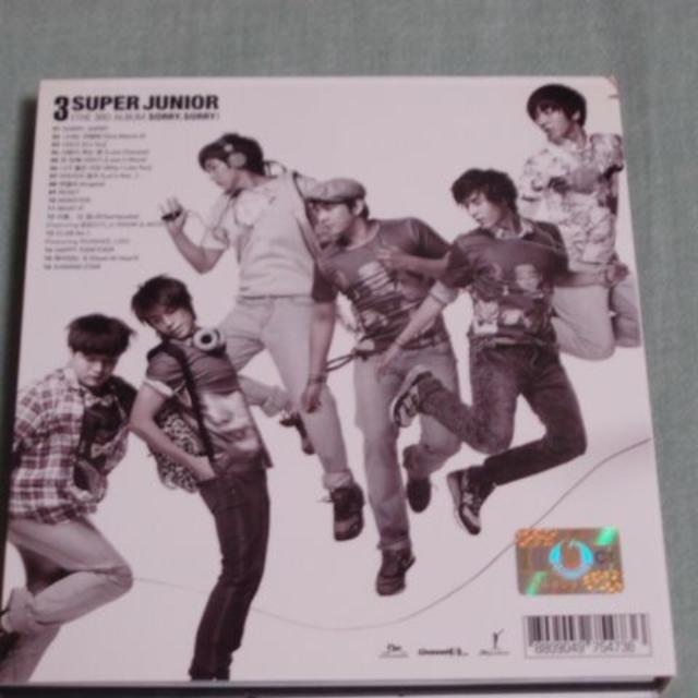 3集 SORRY,SORRY (Version C) CD 韓国盤 S J エンタメ/ホビーのCD(K-POP/アジア)の商品写真