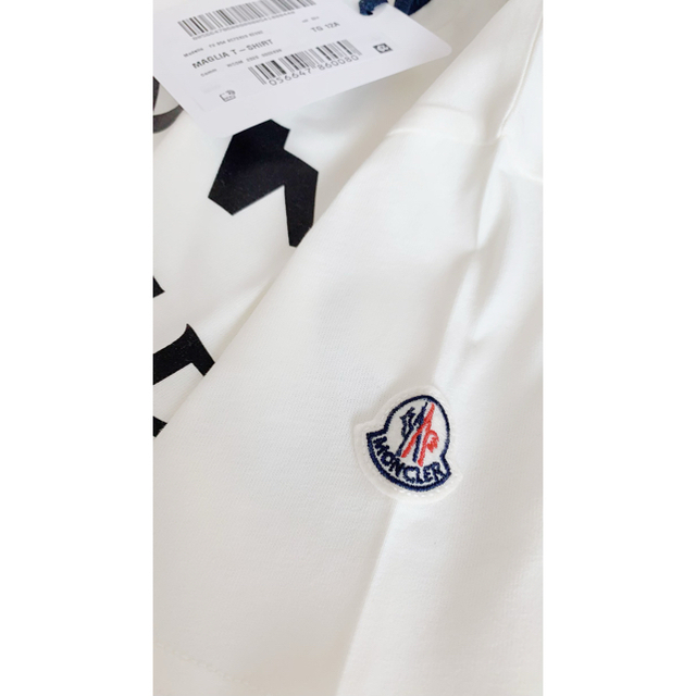モンクレール Tシャツ ホワイト 12y 3