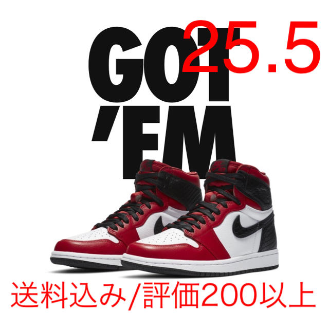 NIKE(ナイキ)のNIKE WMNS AIR JORDAN 1 HIGH OG SATIN RED レディースの靴/シューズ(スニーカー)の商品写真