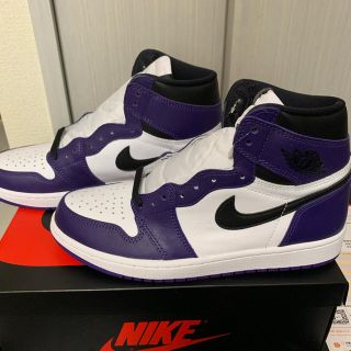 ナイキ(NIKE)のNIKE AIR JORDAN1 ジョーダン1  コートパープル(スニーカー)